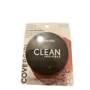 Covergirl Clean Invisible Pressed Powder 180 Golden‎ Caramel Talc Free Vegan 11g